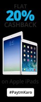 Flat 20% Cashback On Apple ipads@ Paytm