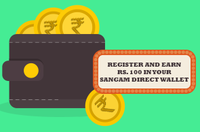 Register & get 100/- In Sangamdirect Wallet+ 10% voucher+ ! Grocery Shop For Delhi/Ncr, Bangalore 