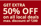 Get 50% Off On All Local Deal (Max Discount Rs 200) || Nearbuy
