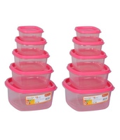 Princeware Set Of 5 Pink Food Storage Container Pack - Buy One Get One Free@199