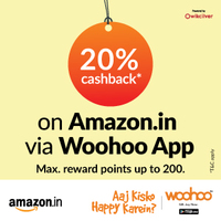 Get 20% cashback on Amazon.in via Woohoo app