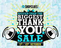Shopclues Thank You Sale Bank Offers + Other Offers
