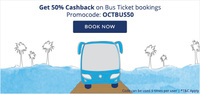 Paytm : Get ​​50% C​ash​ ​back​ on Bus ticket bookings