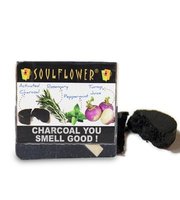 Soulflower Charcoal You Smell Good Soap, 150g@50 or 20 MRP 250