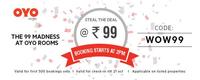 [LIVE] happy hours at oyorooms hotels stays at just rs 99 for seleccted cities