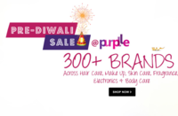 Purplle 100/200 Off on 300/500 