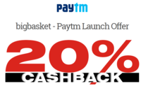 Get 20% cashback Via Paytm Wallet || Bigbasket