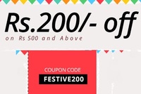 Pepperfry : 200 off on 500 above