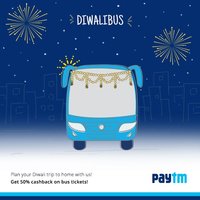 [Upcoming] Get 50% cashback On Bus Booking || Paytm
