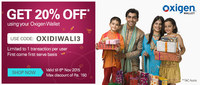 Get Flat 20% off using your Oxigen wallet on ebay Max Discount of Rs.150