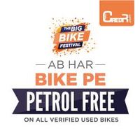 AB HAR BIKE PE PETROL FREE! Get Free Petrol for 6 months on Used Bikes- only on  CredR.com