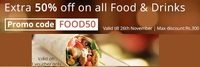 nearbuy - 50% off on food and drinks