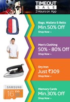FLIPKART :: TIMEOUT SALE 2 HOURS ON APP