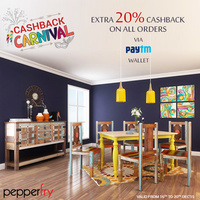 Extra 20% Cashback on Pepperfry.com via Paytm Wallet.!!