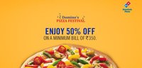 Enjoy 50% off on a Min Bill of Rs.350. TILL 5 pm TODAY! 