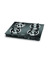 (LOOT) Padmini 4 Burner Gas Stove – Cs 4Gt Cloud Crystal Black @1890 Mrp 10,000