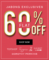 Flat 60% OFF @ Jabong