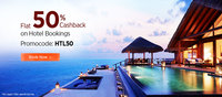 Flat 50% cashback on all hotels (Max Rs.2000)