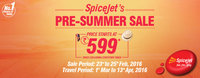 SpiceJet's Pre-Summer Sale