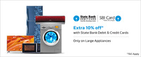 Extra 10% Off On SBI on Large Appliances