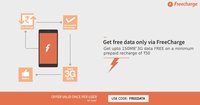 Get upto 150*mb 3G data free on minimum prepaid recharge of Rs.50. Use Code: FREEDATA 
