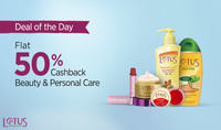 Lotus Herbals Flat 50% Cashback @Paytm