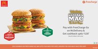 Get 25% cashback when you Pay with FreeCharge Go MasterCard at McDelivery