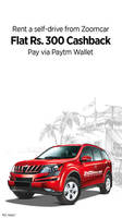 Get Rs.300 cashback on Zoom Car when you pay via Paytm Wallet