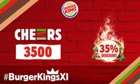 BurgerKing 35% discount on delivery.