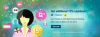 Get Additional 15% CashBack On Flipkart Using Pockets Or ICICI Bank Internet Banking