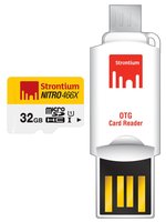 Strontium 32 GB Nitro 466X UHS-1 microSDHC Memory Card With OTG Card Reader @ 558/- 