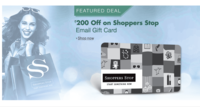 Amazon: ShopperStop eGV: Get Rs.200 Off on 1000 promo code SS200OFF