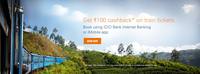 [IRCTC Offer] - Get Rs.100 Cashback valid from April 1 to 10 only.