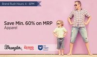 Apparel Flat 60% Off On Mrp @Paytm (4-6 PM)