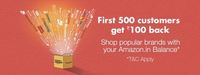 Amazon-Shop popular Giftcards from amazon using GC balance & First 500 Customers Get Rs 100 back!!