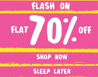 (LIVE) Jabong Flash Sale_Flat 70% Off_11AM to 2Pm_20% Freecharge Cashback