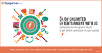 Get 100% cashback on humgama Music via Freecharge