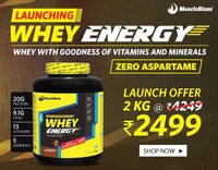 Health kart - MuscleBlaze Whey Energy, 4.4 lb Chocolate 2kg@ 2499 MRP 4249