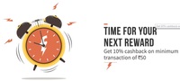 Freecharge: 10% Cashback on Recharge/Bill Payment of Rs 50 or more. For All Users (Twice per user)