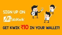 Mobikwik: Today's Special: Signup on Android and get Rs.10! Signup Now!