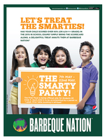 Paytm: Barbeque Nation @ 18 Outlets : FREE Meal for students till 10th Class !