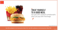 Get Upto 20% Cashback at McDonald's with FreeCharge
