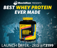 [LaunchOffer]MuscleBlaze Whey Protein, 4.4 lb (2 kg) Rich Milk Chocolate@3199 MRP 5299