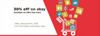 Ebay - 30% Off ; Max 300 Off Via Udio Visa Card