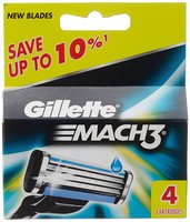 [Lightning Deal ]Gillette Mach3 Blades - 4 Cartridges @ 218 MRP 435