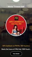 60%cash back on pvr voucher at crown It