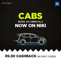 Book an Uber or Ola through the Niki App and get 50 cashback