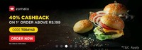 Helpchat-40% cb on 1st order above 199 @Zomato