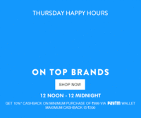 Minimum 55% off on great brands + 10% cashback via Paytm @ Jabong 