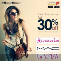 LIVE || Avail Flat 30% Off on Accesorize | MAC | LaSenza on USEMYVOUCHER